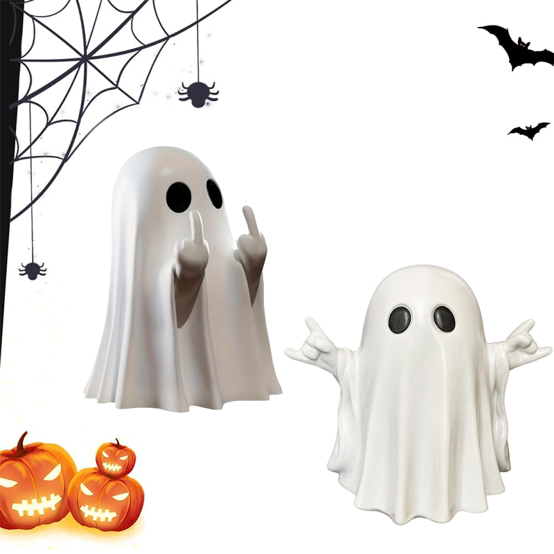 Final 3 Hours: 60% OFF Must-Have Halloween Ghost Figurine – Spooky & Funny Resin Decor, Limited Time Deal!