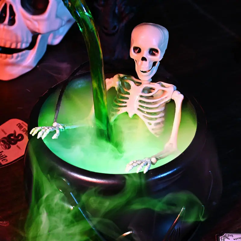 โจ๐ Indoor Festival Cauldron with Floating Potion Bottles & Fog Maker