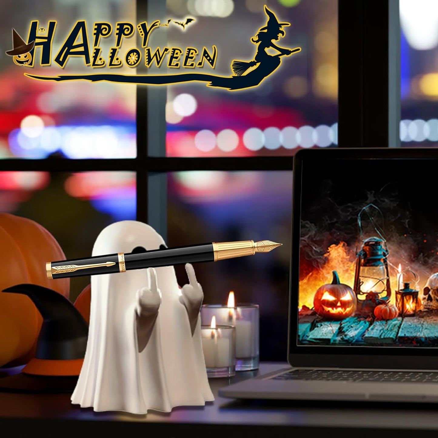 Final 3 Hours: 60% OFF Must-Have Halloween Ghost Figurine – Spooky & Funny Resin Decor, Limited Time Deal!