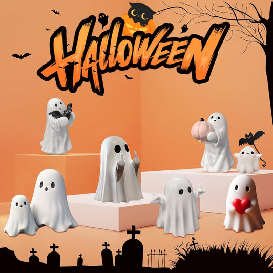 Final 3 Hours: 60% OFF Must-Have Halloween Ghost Figurine – Spooky & Funny Resin Decor, Limited Time Deal!